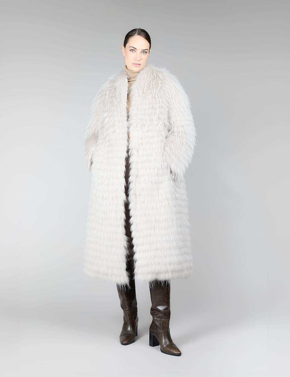 Cappotto di volpe filettata