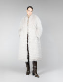 Cappotto di volpe filettata