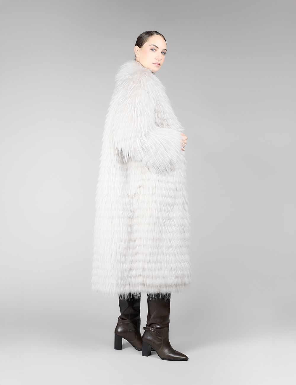 Cappotto di volpe filettata