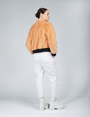 Bomber in visone  con chiusura a zip pesca 55cm