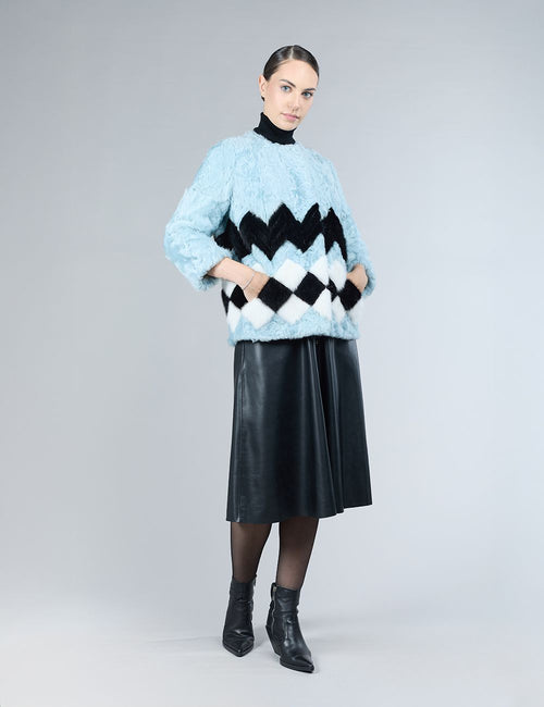 Veste en peau d'agneau
