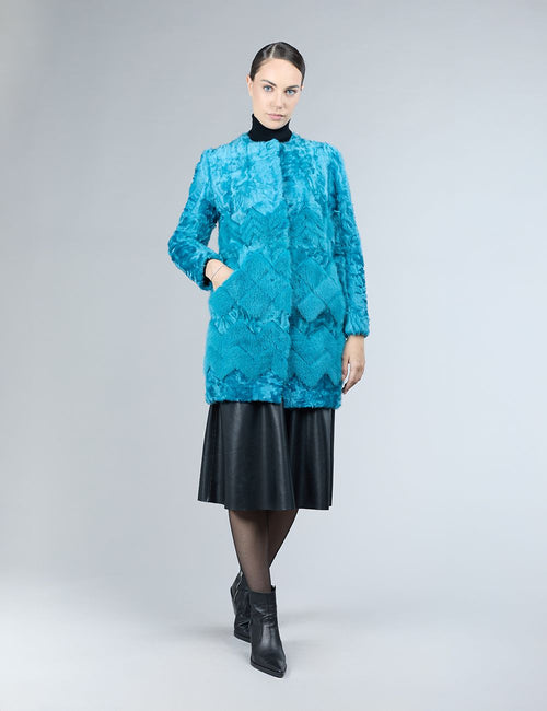 Cappotto in lamb skin