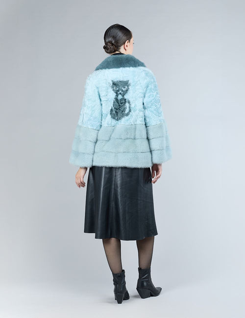 Veste en peau d'agneau