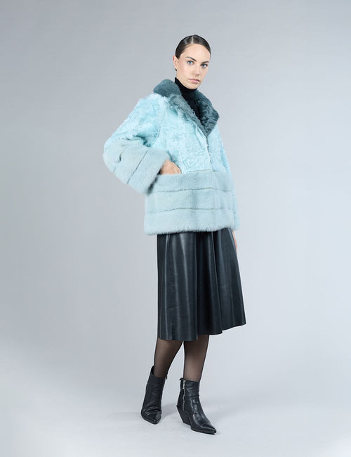 Veste en peau d'agneau