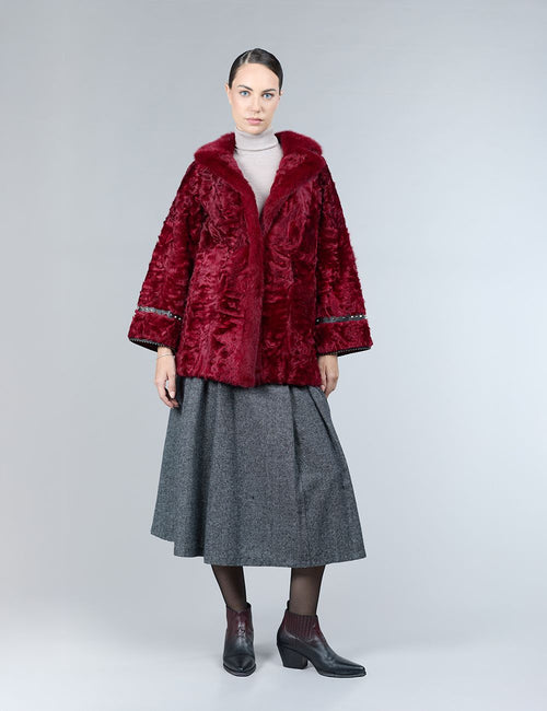 Giacca in lamb skin