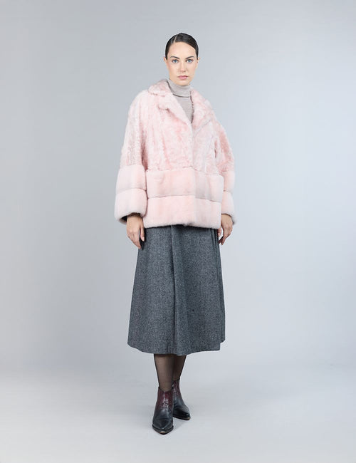 Giacca in lamb skin