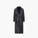 Cappotto in persiano lungo blu 125 cm