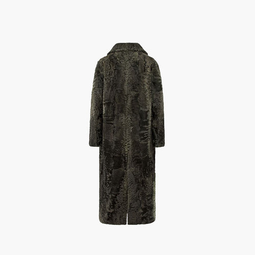 Cappotto in persiano lungo verde 125 cm