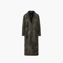 Cappotto in persiano lungo verde 125 cm