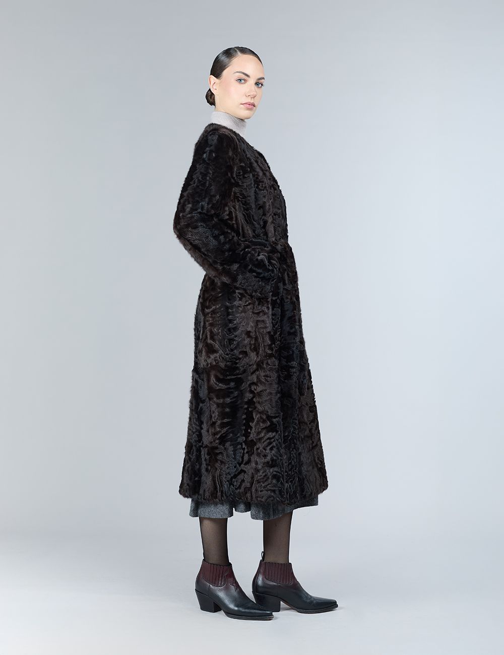 Cappotto in lamb skin
