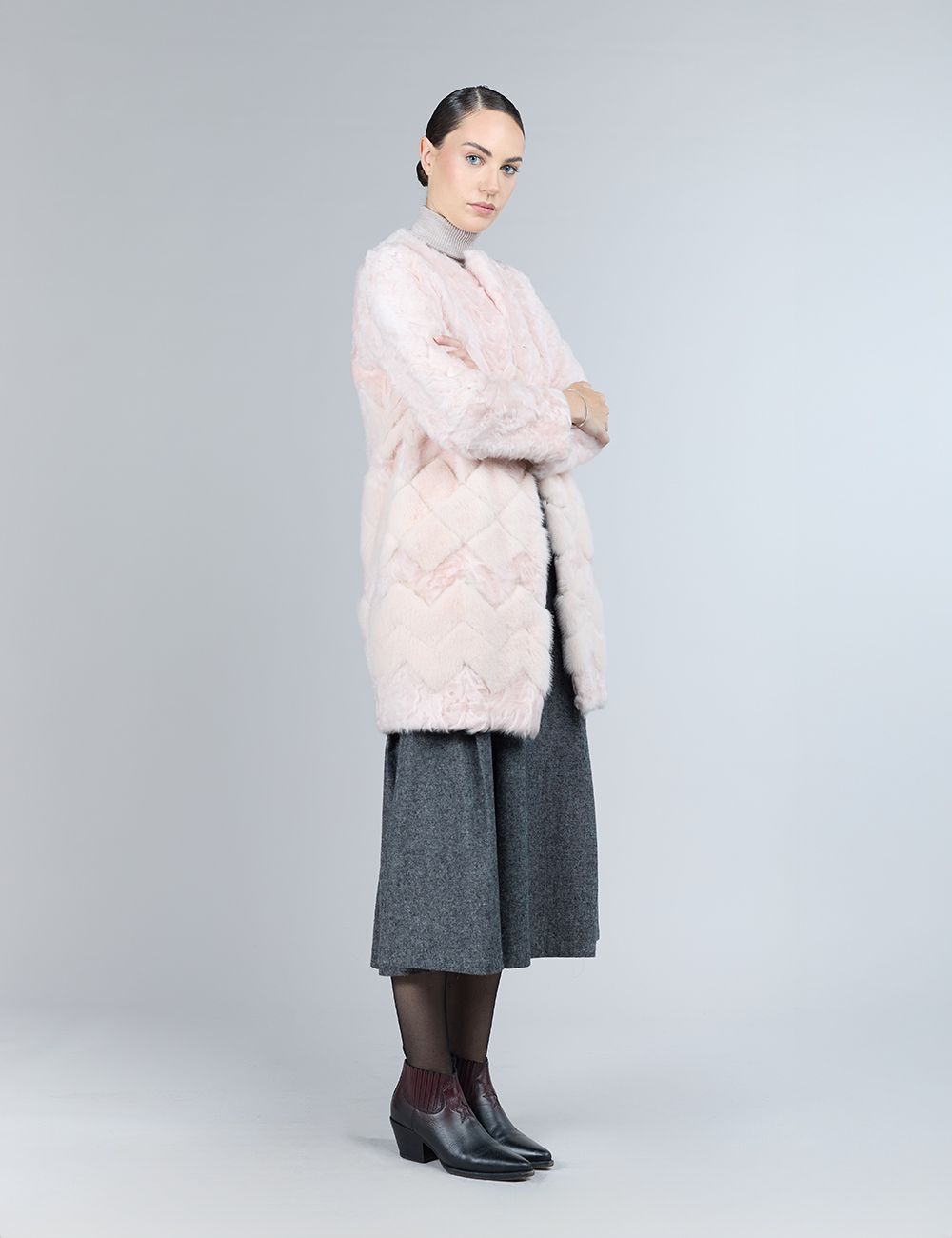 Lamb skin coat