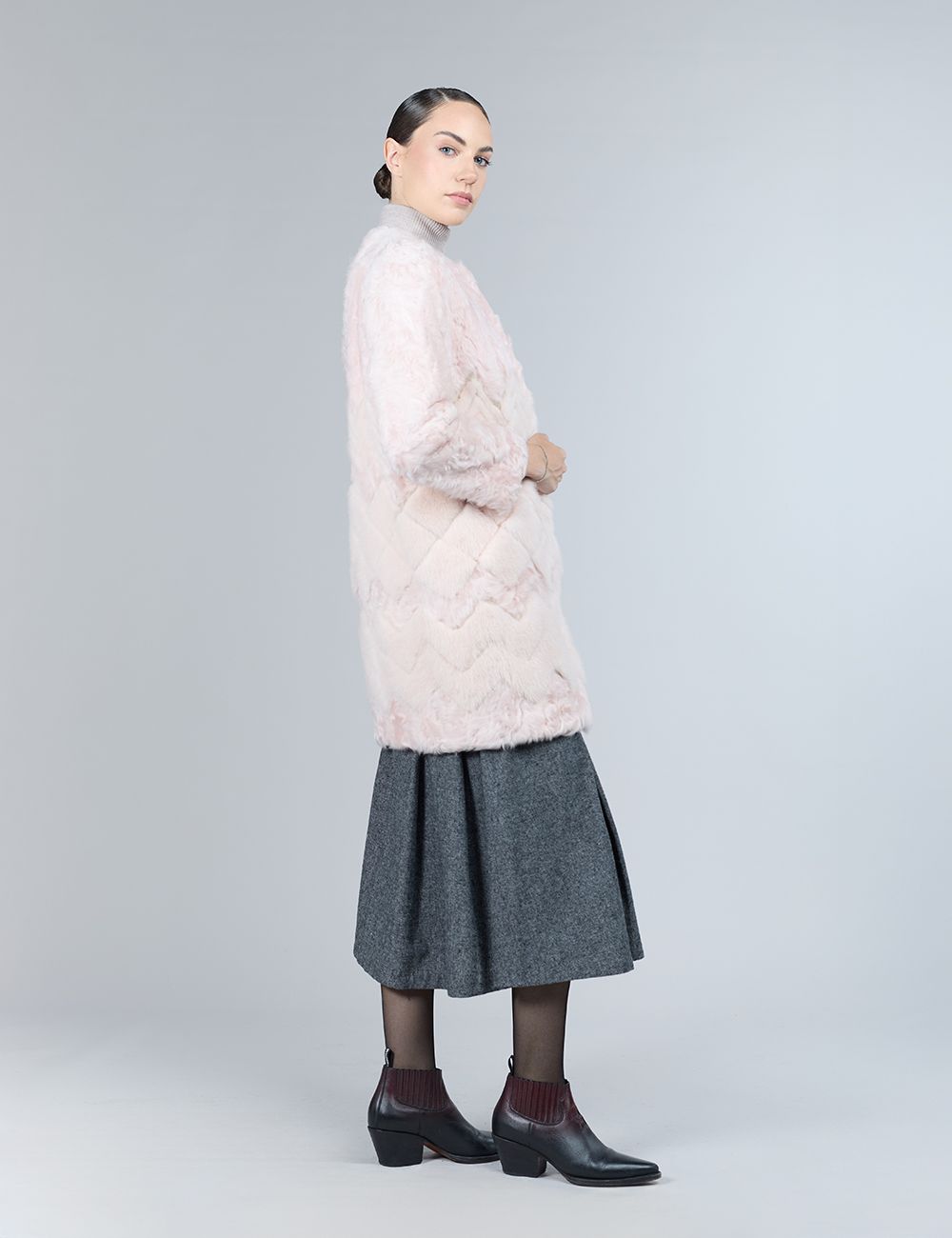 Lamb skin coat