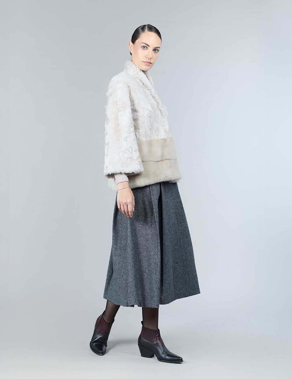 Giacca in lamb skin