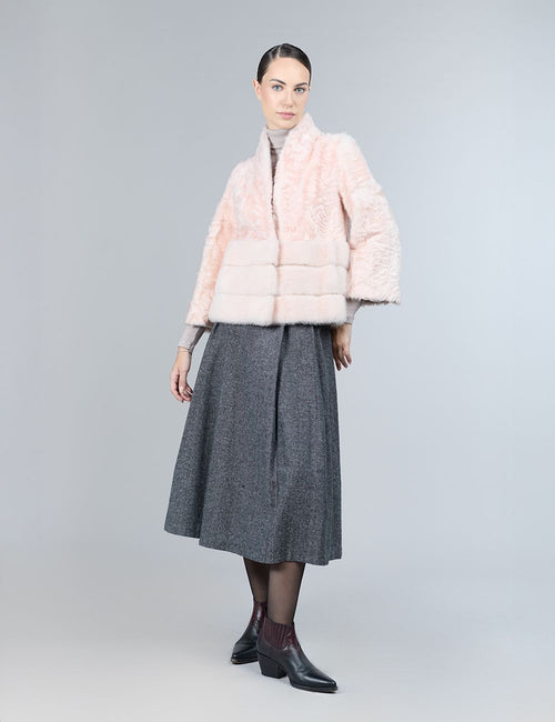 Giacca in lamb skin