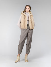 Gilet in visone