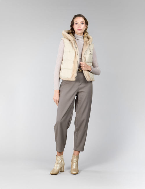 Gilet in visone