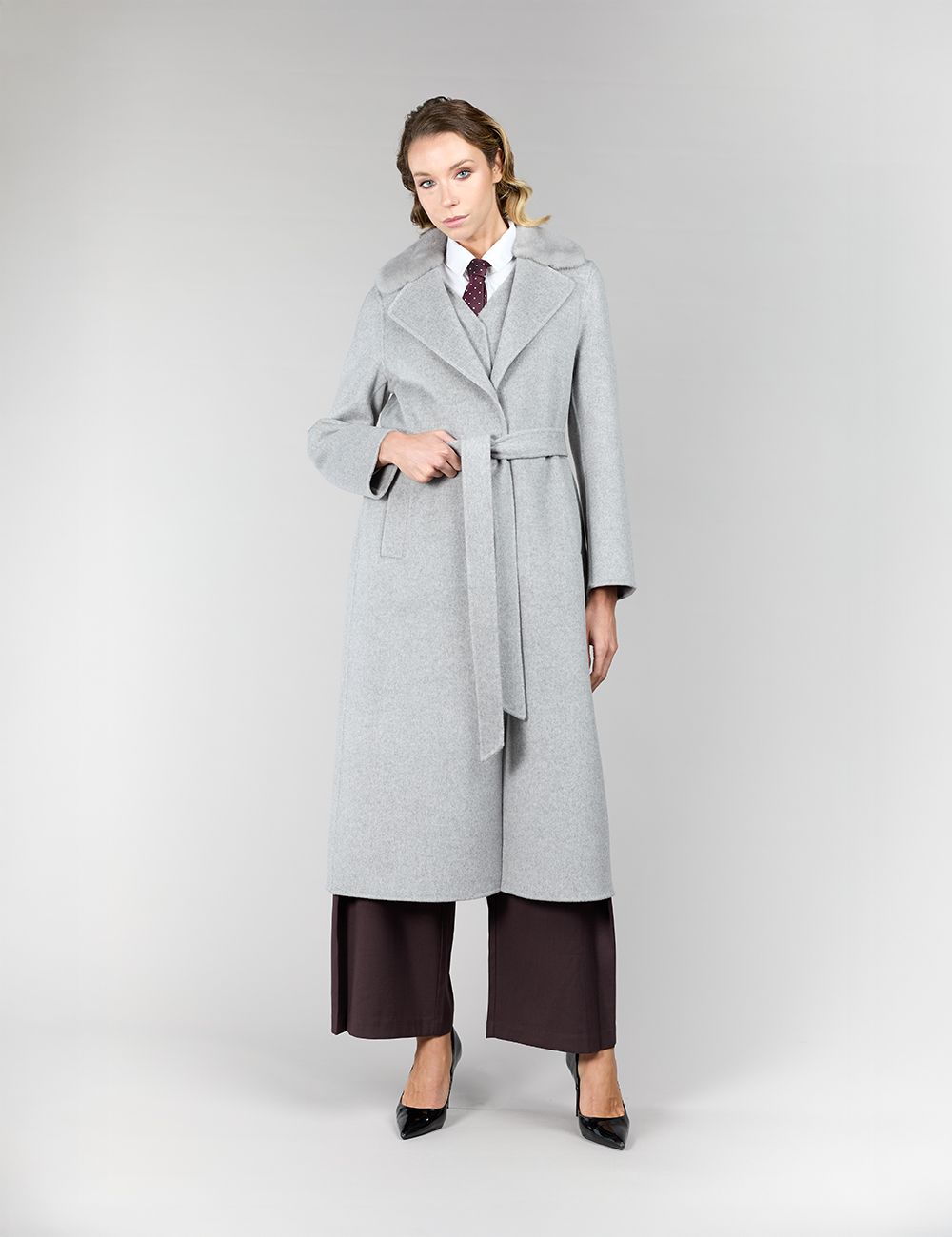 Cappotto in lana e cashmere