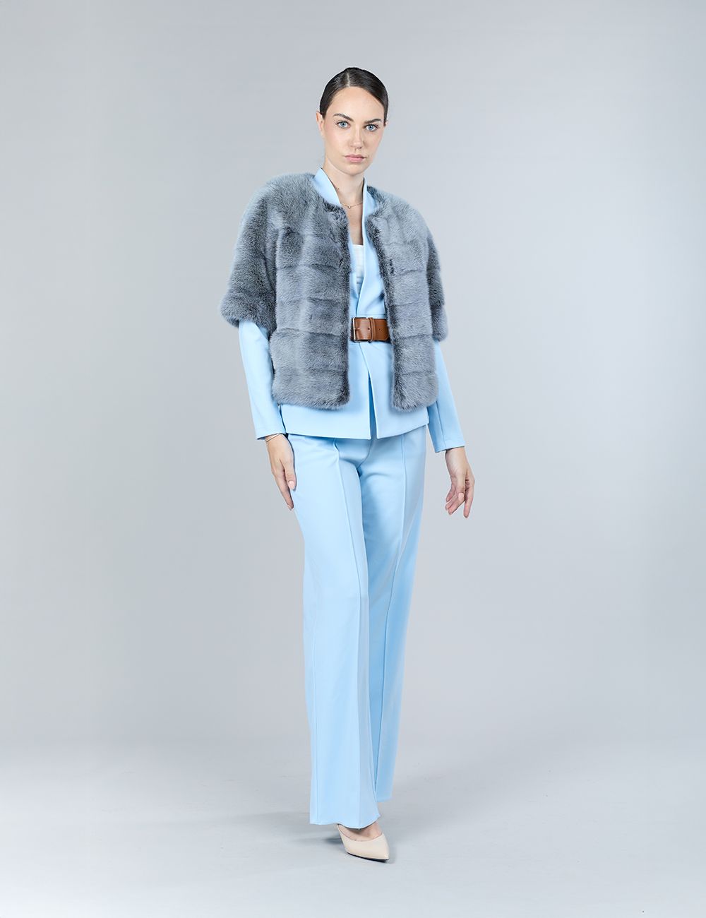 Veste courte en vison