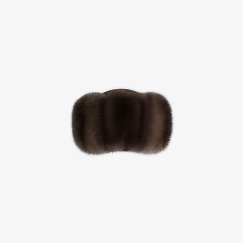 Colbacco in zibellino dark brown