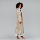 Manteau en persan beige de 125cm