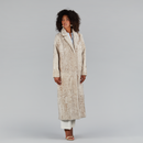 Manteau en persan beige de 125cm