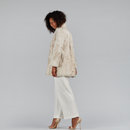 Reversible short jacket in Persian style with 80cm ice down filling.