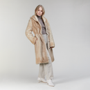 Cappotto in visone reversibile palomino 100 cm