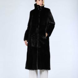 Cappotto lungo in visone