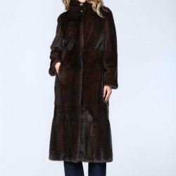 Cappotto lungo in visone