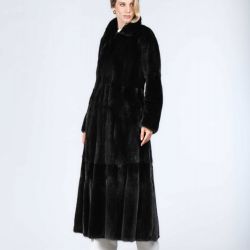 Cappotto lungo in visone