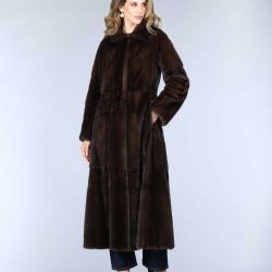 Cappotto lungo in visone