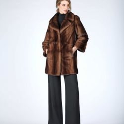 Cappotto in visone selvaggio