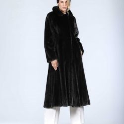 Cappotto lungo in visone