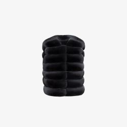Dark grey chinchilla gilet, 50 cm.