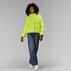 Short mink jacket, yellow color, 55 cm