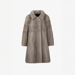 Cappotto di visone silver blue 85 cm