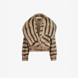 Petit gris jacket with ornaments, bleached, 60 cm