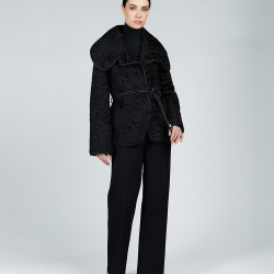 Veste courte persane slim fit avec ceinture noire de 70cm